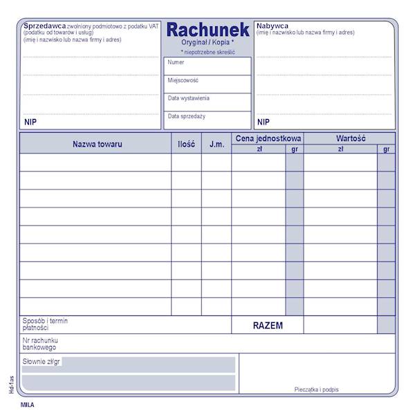 Rachunek 2/3A5s /80k/