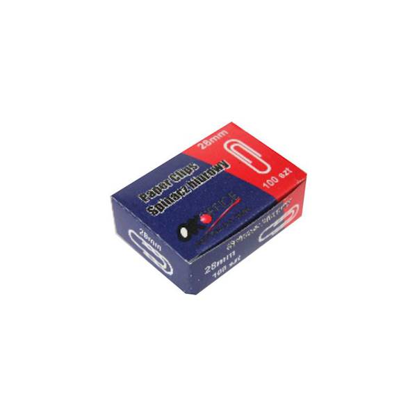 Spinacz 28 mm metalowe okrągłe/trójkątne