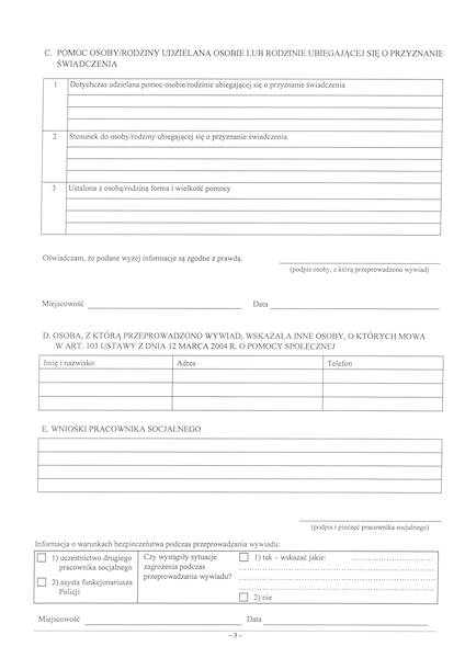 Wywiad środowiskowy część II/100szt. A3