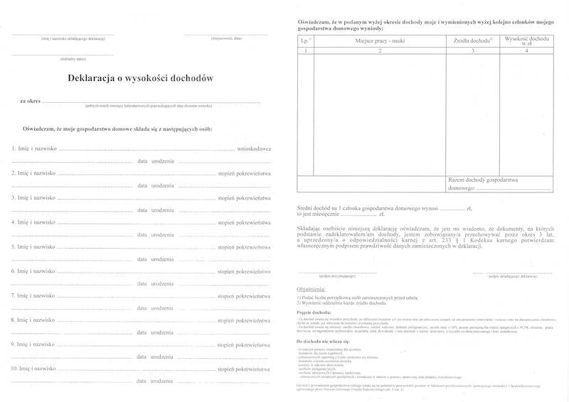 Wniosek o przyzn. dod.mieszk.DM-01 A3/100szt./