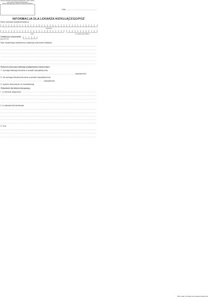 Informacja dla lekarza kierującego A5/100k. samok.