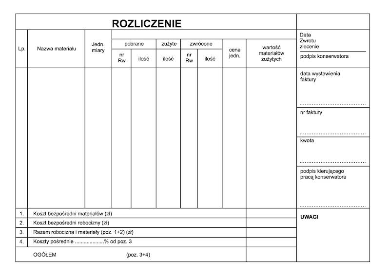 Zgłoszenie-zlecenie ZZ-54 A50/80k./ 
