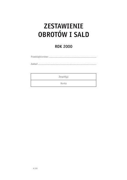 Zestawienie obrotów i sald 2/3A4