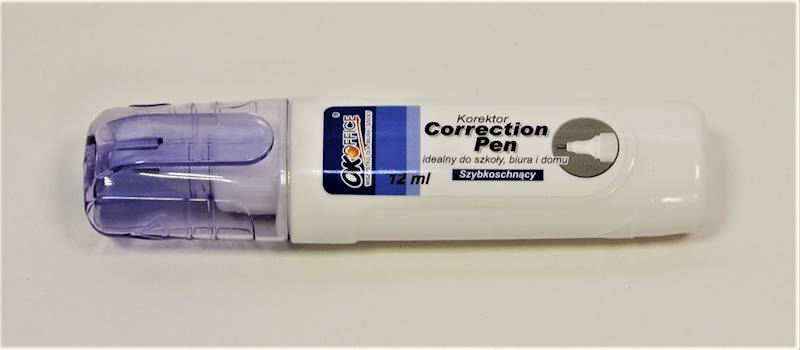 Korektor w długopisie metal 12 ml. CL12M