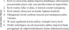 Opłata targowa numerowana /100k./