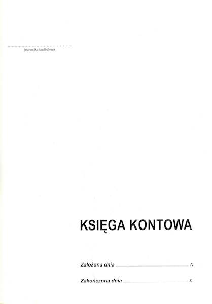 Księga kontowa A4 100k. twarda oprawa