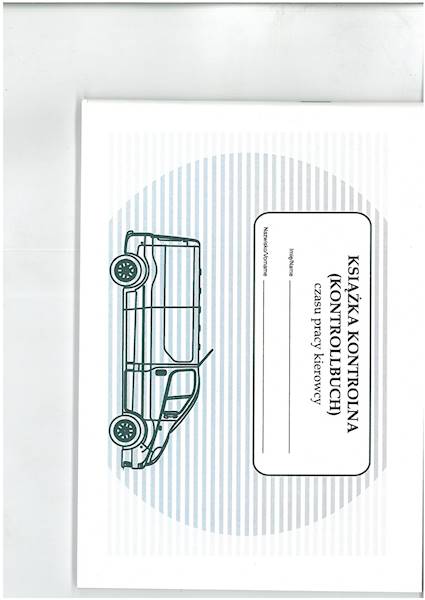 Książka Kontrolna Czasu Pracy Kier. KONTROLLBUCH