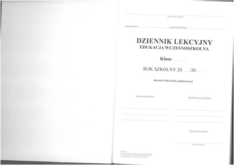 Dziennik edukacji wczesnoszkolnej MEN-I/2a