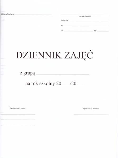 Dziennik zajęć wychowawczych MEN-I/5 D15