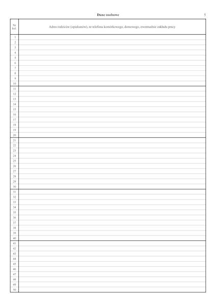 Dziennik nauki języka A4