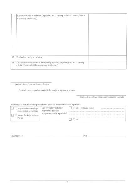 Wywiad środowiskowy część V op. 100 szt.
