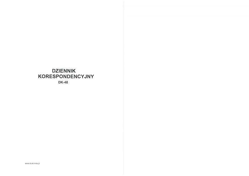 Dziennik korespondencyjny A4 DK-48 100k. tw. opr.