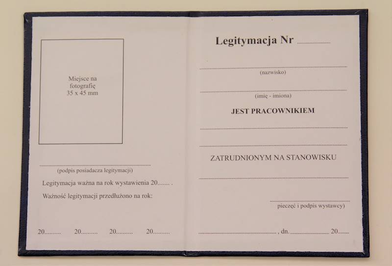 Legitymacja pracownika samorządowego
