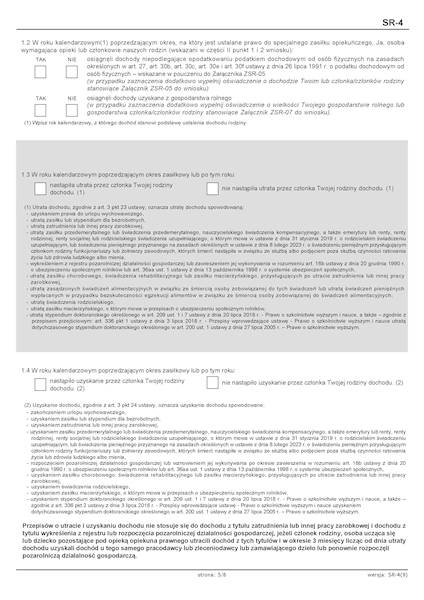 WNIOSEK SR-4 spec. zas. opiek.