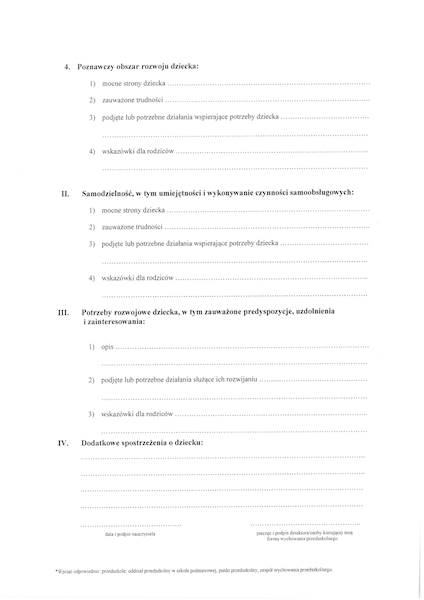 Informacja o got.dziecka do nauki MEN-I/74