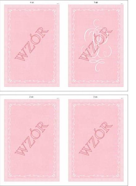 Gilosz różowy ukończenia TECHNIKUM A3 z paskiem