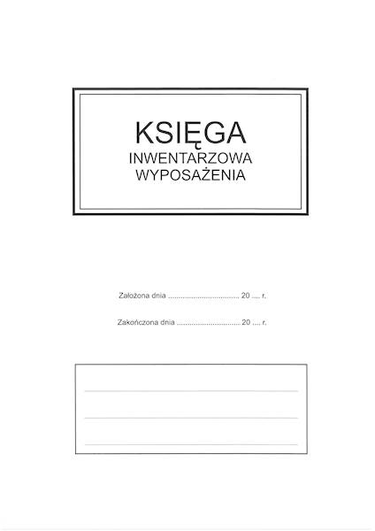 Kięga inwentarzowa A4/200 k.