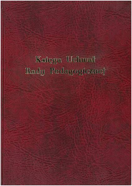 Księga uchwał rady pedagogicznej MEN-I/23A