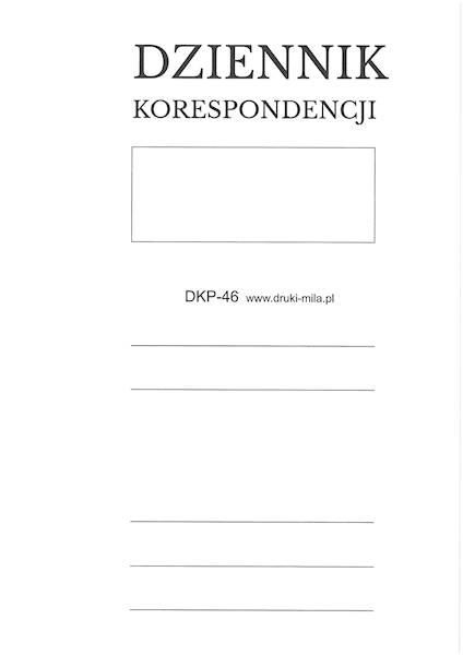 Dziennik korespondencji DKP-46 200k. tw. opr.