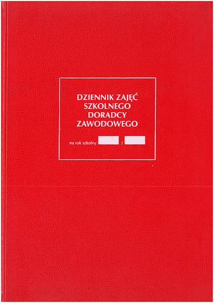 Dziennik zajęć szkolnego doradcy zawodowego DDZ