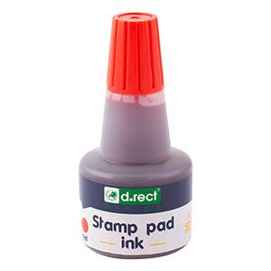 Tusz do stempli D.RECT czerwony 30 ml