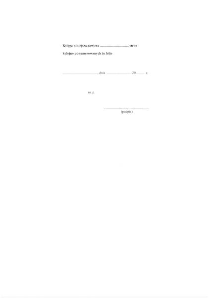 Księga inwetarzowa wyposażenia 300k. tw. opr.