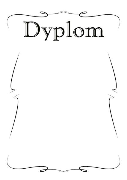 Dyplom szkolny A4 200 g wzór nr 5