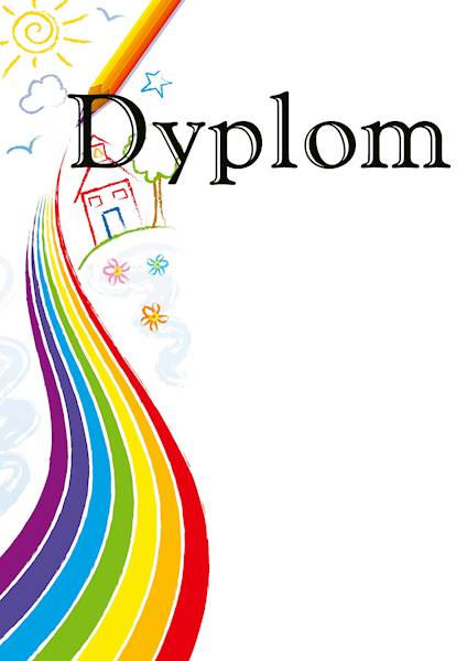 Dyplom szkolny A4 200 g wzór nr 3