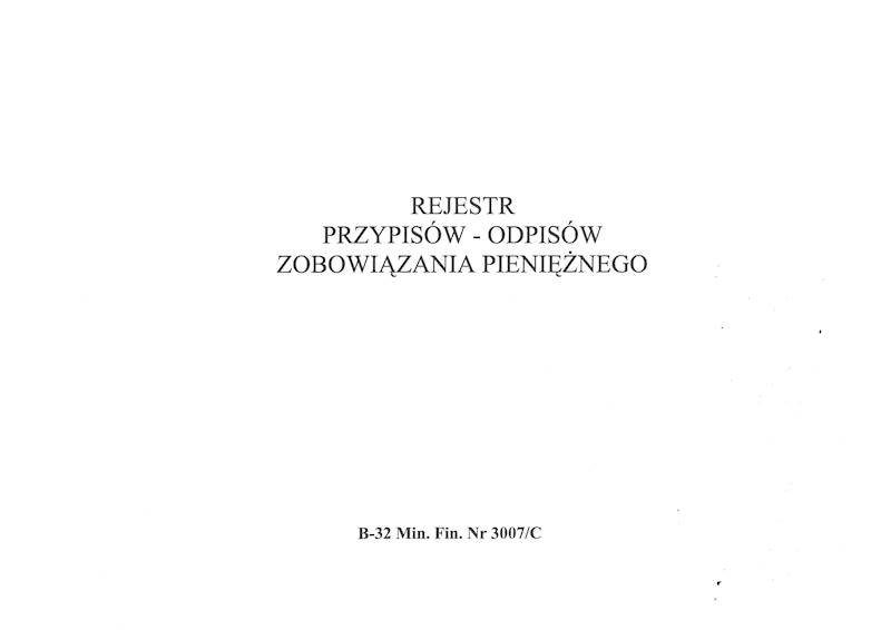 Rejestr przypisów i odpisów A4 B-32 