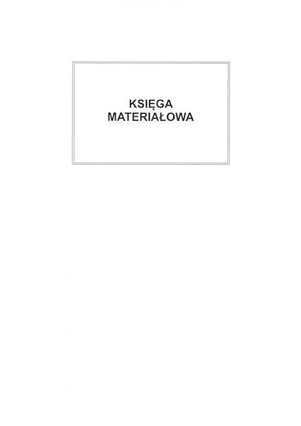 Księga materiałowa 4 100k. twarda oprawa