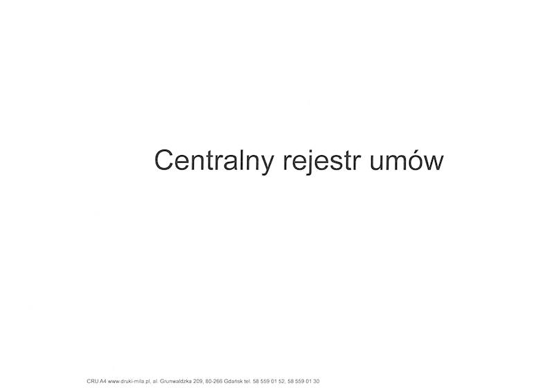 Centralny Rejestr Umów A4/100k.