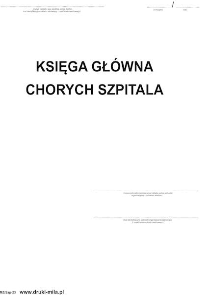 Księga główna chorych