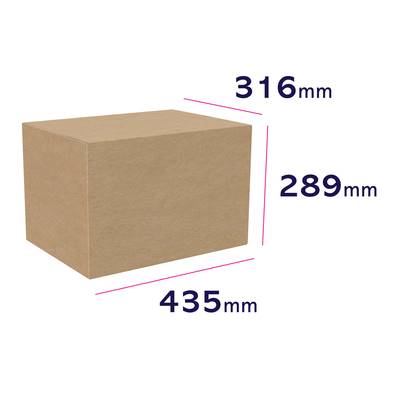 Pudło z tektury falistej 435 x 316 x 289 