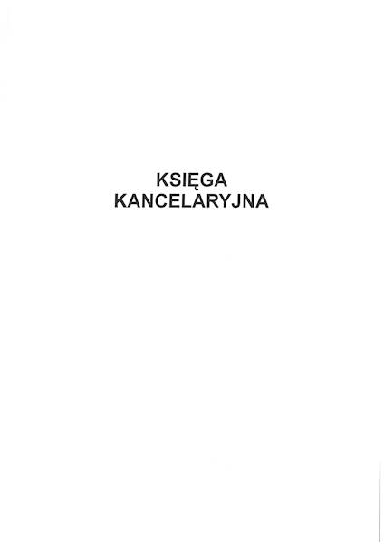 Księga kancelaryjna A4