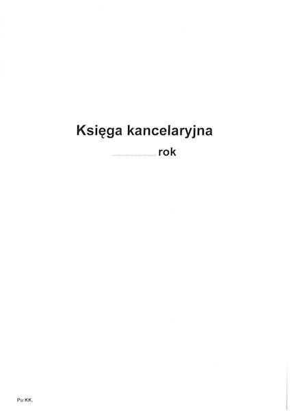 Księga kancelaryjna A4