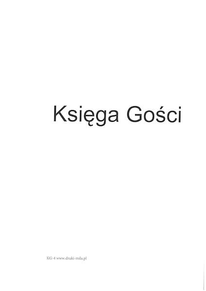 Księga gości A4 twarda oprawa