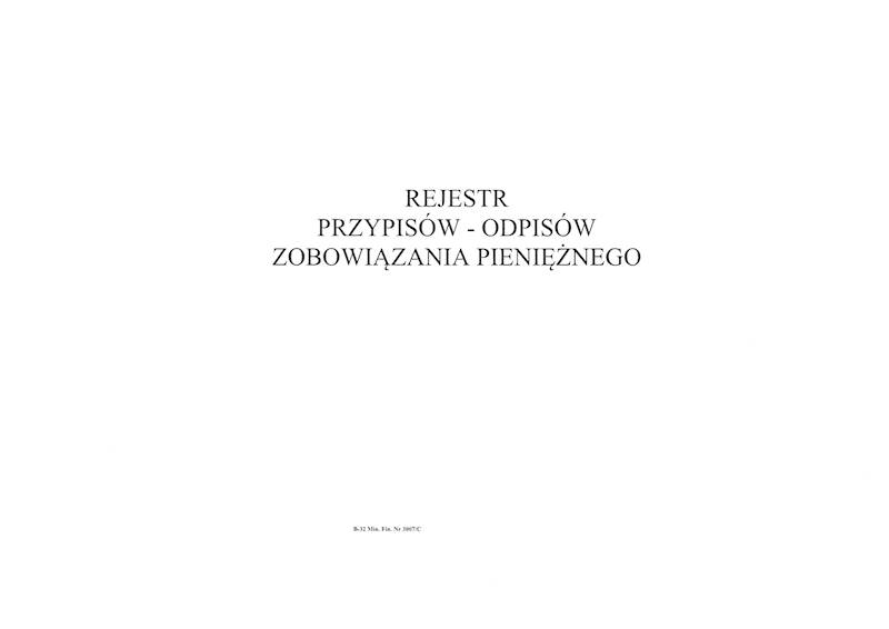 Rejestr przypisów i odpisów3-32 M.Fin 3007/C