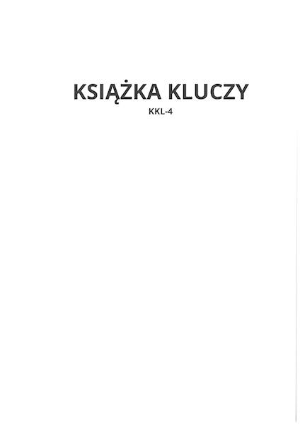 Książka kluczy KKL-4 100k. tw.opr