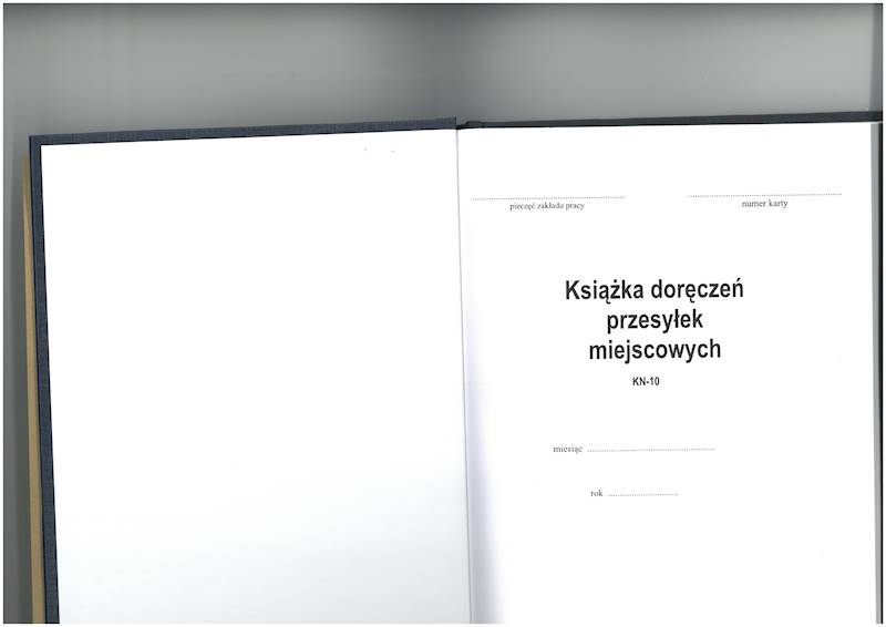 Książka doręczeń przesylek miejscowych A-5 100k t.