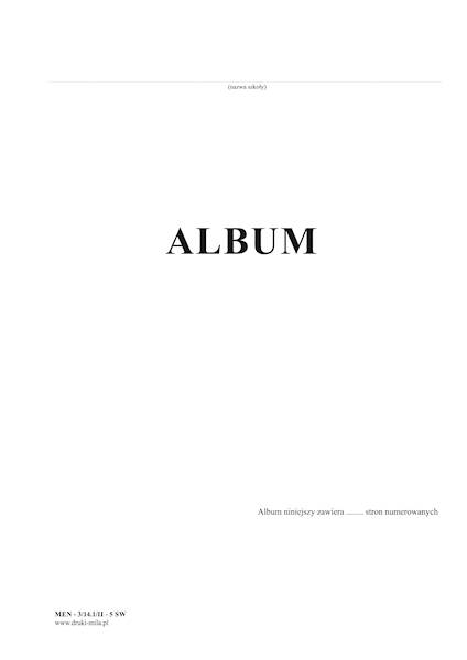 Album studenta A4 100k. twarda oprawa