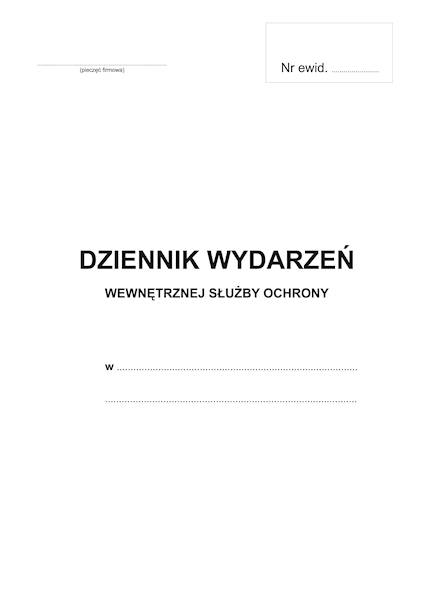 Dziennik wydarzeń dla wewnętrznej słuzby ochrony
