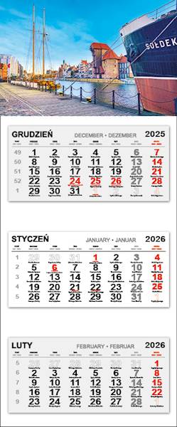 Kalendarz trójdzielny 2026 (2) GDAŃSK ŻURAW SOŁDEK