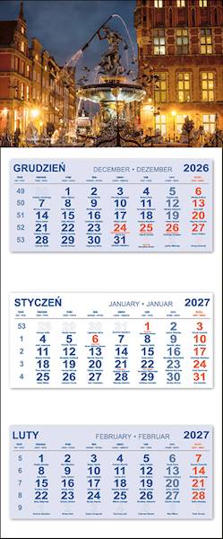 Kalendarz trójdzielny 2027 (5) NEPTUN WIECZÓR