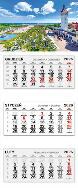 Kalendarz trójdzielny 2026 (10) SOPOT MOLO