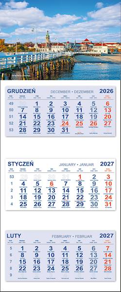 Kalendarz trójdzielny 2027 (16) SOPOT MOLO