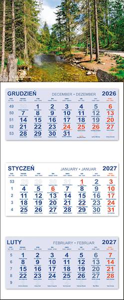 Kalendarz trójdzielny 2027 (18) GÓRY POTOK