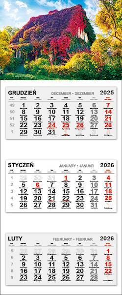 Kalendarz trójdzielny 2026 (20) DOM JESIENNY
