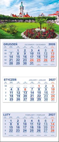 Kalendarz trójdzielny 2027 (17) SOPOT LATARNIA MOR