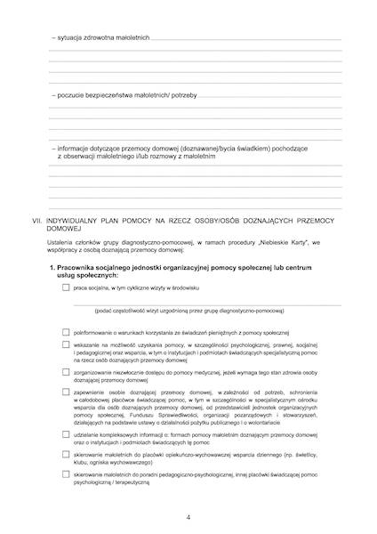 Niebieska karta część C 