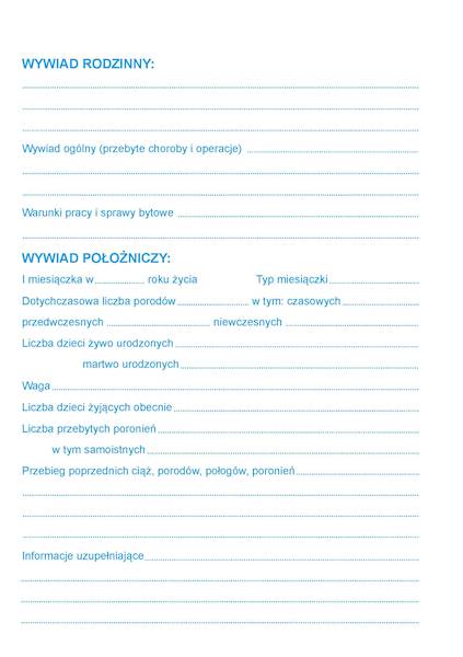Karta ciąży Mz/K-5zn